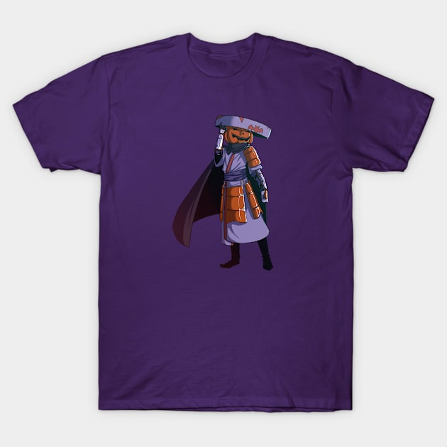 Pumpkin Samurai T-Shirt by Mjkvn